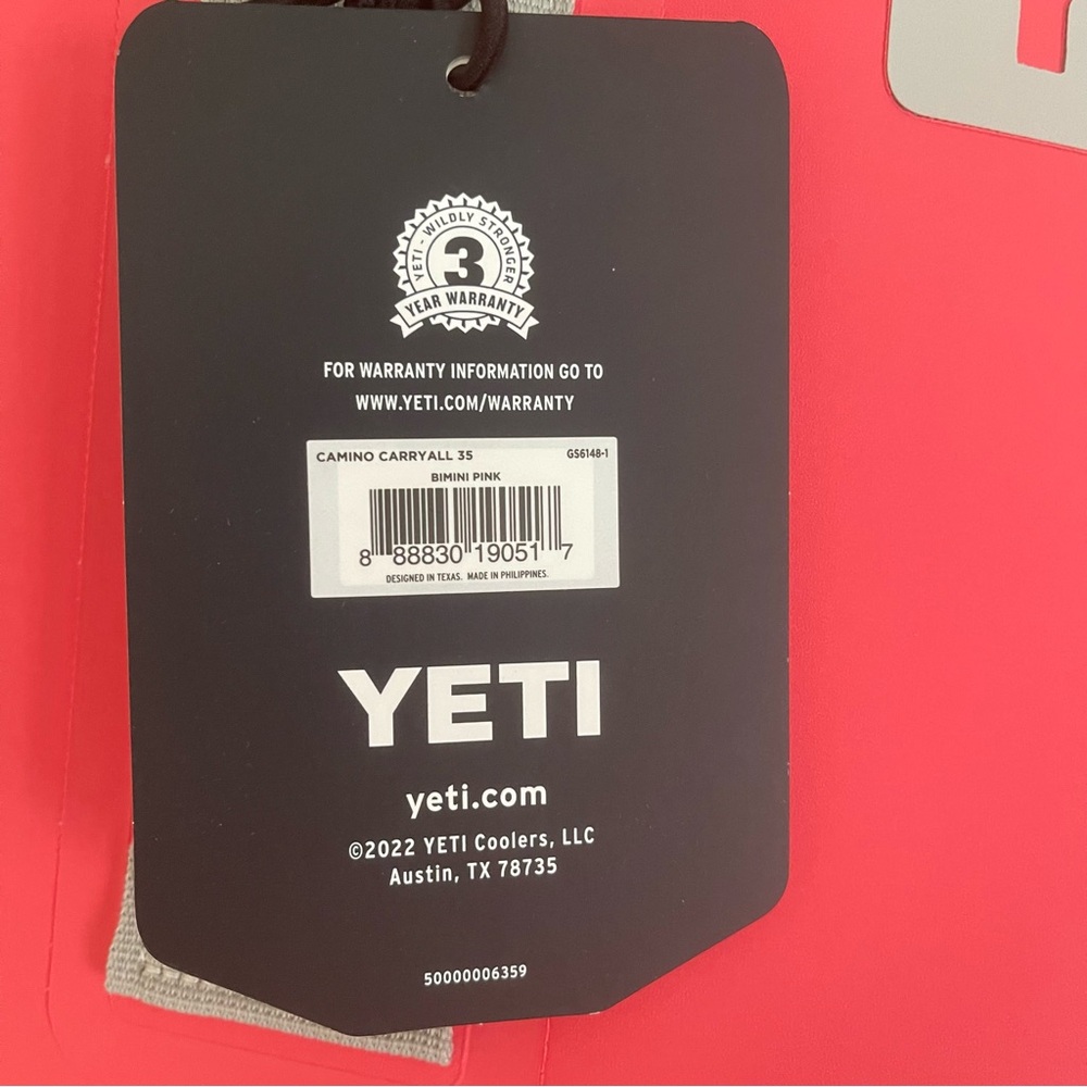 Yeti Bimini Pink and Gray Camino 35 Tote Bag - Picture 4 of 12